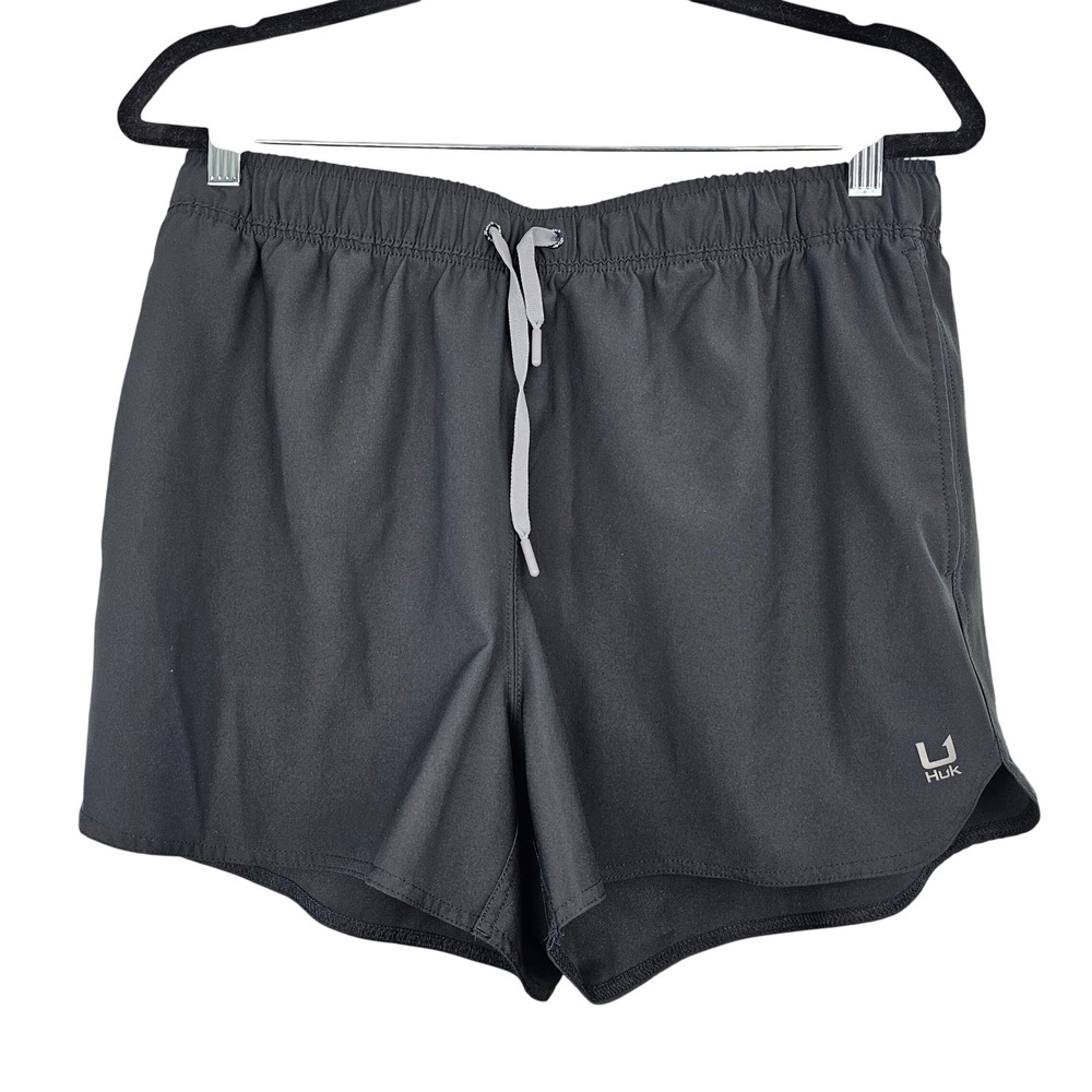 Huk Pursuit Women's Shorts Black Athletic Fishing Performance Size Large